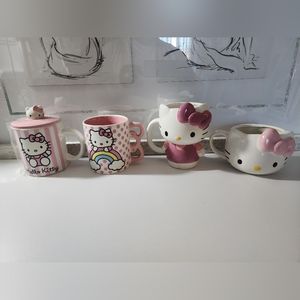 HELLO KITTY MUG LOT OF 4